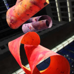 Bilder im Raum schwebend